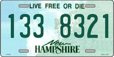NH license plate 1338321