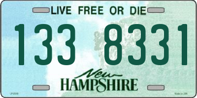 NH license plate 1338331