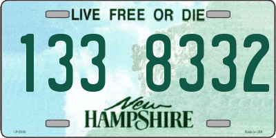 NH license plate 1338332