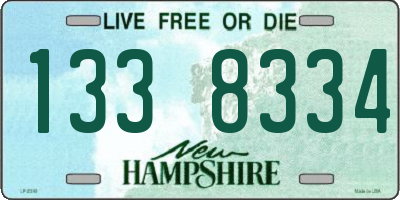NH license plate 1338334