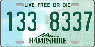 NH license plate 1338337