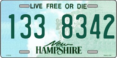NH license plate 1338342