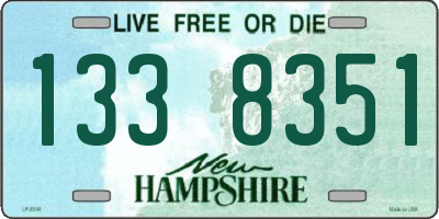 NH license plate 1338351