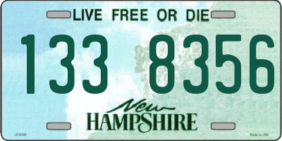 NH license plate 1338356