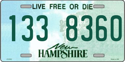 NH license plate 1338360