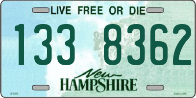 NH license plate 1338362