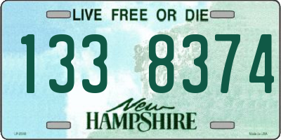 NH license plate 1338374