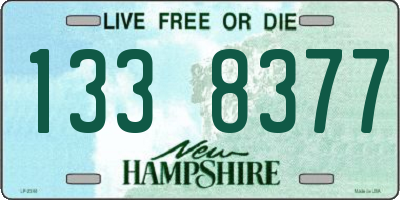NH license plate 1338377