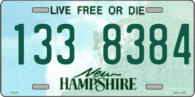NH license plate 1338384