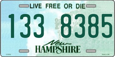 NH license plate 1338385