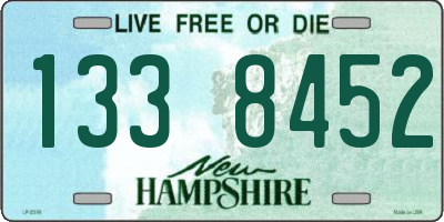 NH license plate 1338452