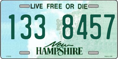NH license plate 1338457