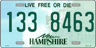 NH license plate 1338463