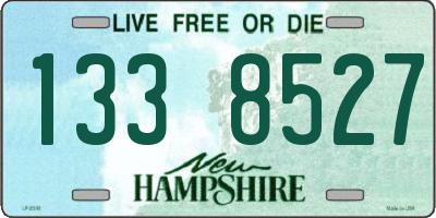 NH license plate 1338527