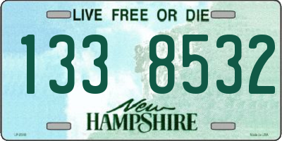 NH license plate 1338532