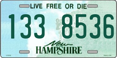 NH license plate 1338536
