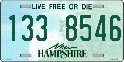 NH license plate 1338546
