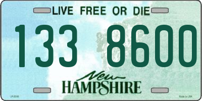NH license plate 1338600