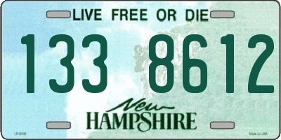 NH license plate 1338612