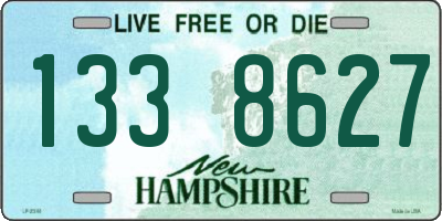 NH license plate 1338627