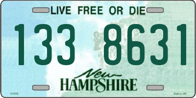 NH license plate 1338631