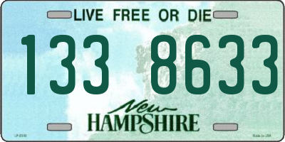 NH license plate 1338633