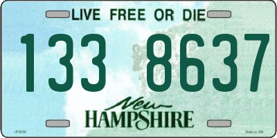 NH license plate 1338637