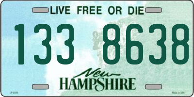 NH license plate 1338638
