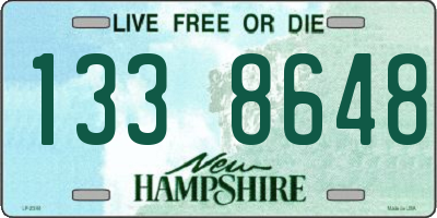 NH license plate 1338648