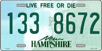 NH license plate 1338672