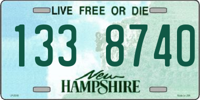 NH license plate 1338740