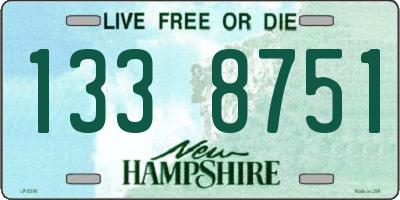 NH license plate 1338751