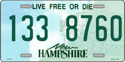NH license plate 1338760