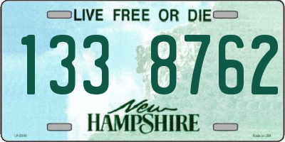 NH license plate 1338762