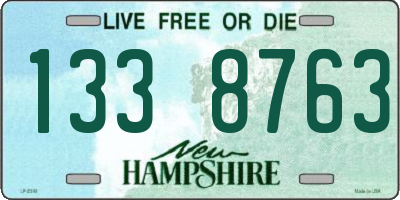 NH license plate 1338763