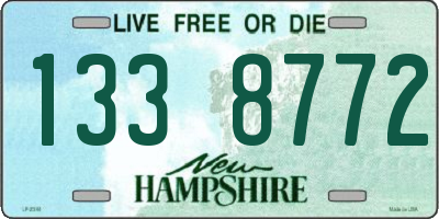 NH license plate 1338772