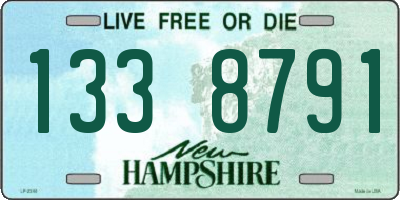 NH license plate 1338791