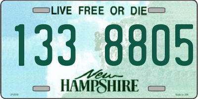 NH license plate 1338805