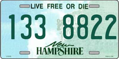 NH license plate 1338822