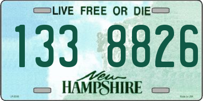 NH license plate 1338826