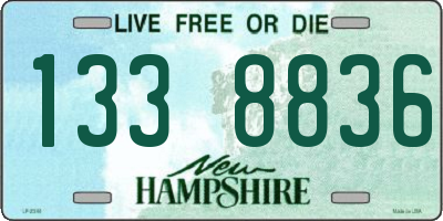 NH license plate 1338836
