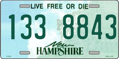 NH license plate 1338843