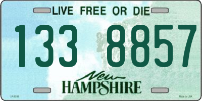 NH license plate 1338857
