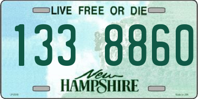 NH license plate 1338860