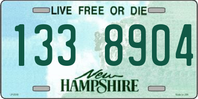 NH license plate 1338904