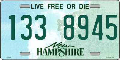 NH license plate 1338945