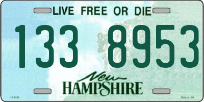 NH license plate 1338953
