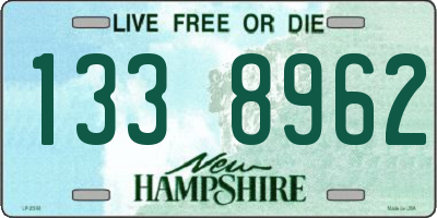 NH license plate 1338962