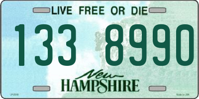 NH license plate 1338990
