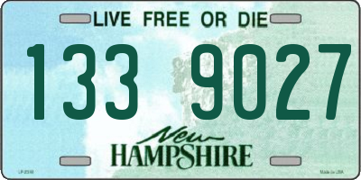 NH license plate 1339027
